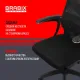 Кресло руководителя PREMIUM Ultimate EX-801 пластик, плотная двойная сетка Х2, черное. Фото товара с разных ракурсов.