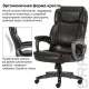 Кресло руководителя PREMIUM Favorite EX-577, пружинный блок, рециклир. кожа, коричневое. Фото товара с разных ракурсов.